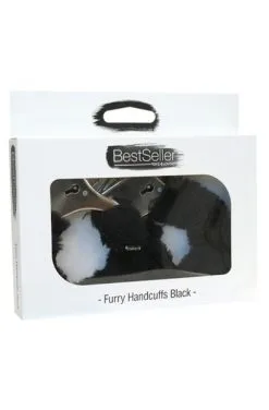 TOYZ4LOVERS Furry Handcuffs Black -Anal sexleketøy butikk p toyz4lovers furry handcuffs black productimage 2 011855