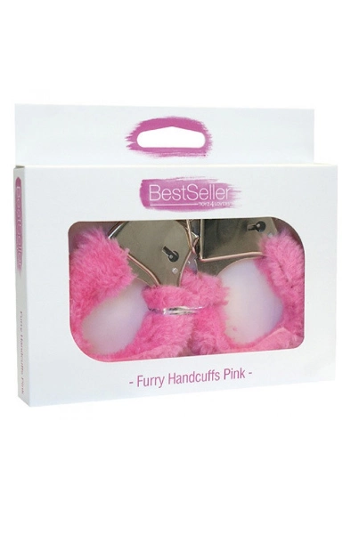 TOYZ4LOVERS Furry Handcuffs Pink 4 TOYZ4LOVERS Furry Handcuffs Pink - Bilde 2