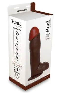 Toyz4lovers Realistic Dildo Brown Emotion XL 31cm -Anal sexleketøy butikk p toyz4lovers real rapture realistic dildo brown 28 cm 3 235057