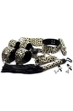 TOYZ4LOVERS Wild Bondage Kit Leopard -Anal sexleketøy butikk p toyz4lovers wild bondage kit leopard 2