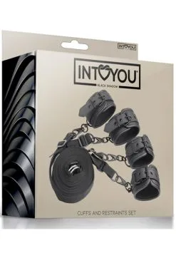 IntoYou Vegan Cuffs & Restraint Set -Anal sexleketøy butikk p vegan cuffs restraints set 3