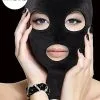 Shots Velvet & Velcro Mask With Eye & Mouth Opening -Anal sexleketøy butikk p velvet velcro mask with eye and mouth opening productimage 1