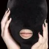 Shots Velvet & Velcro Mask With Mouth Opening