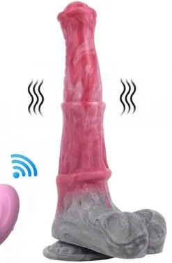 Pink Alien Vibrant Monster Dildo Viby Elephy 24,5 Cm