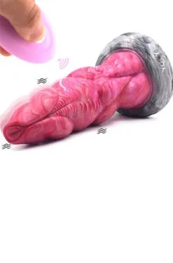 Pink Alien Vibrating Dildo Monster Viby Carty 22 Cm -Anal sexleketøy butikk p vibrating dildo monster viby carty 22 cm 2 200030