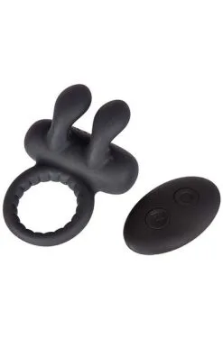 Sustainable Pleasure Vibrating Penis Ring With Rabbit & Remote