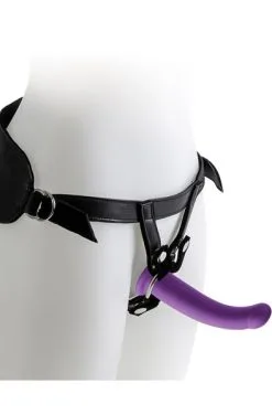 Virgite Harness With Purple Dildo Medium