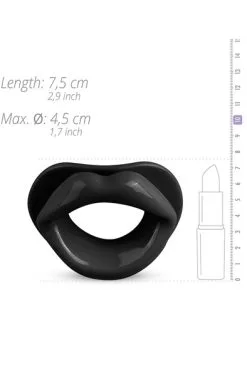 Whipped Blow Me A Kiss Mouth Gag Black -Anal sexleketøy butikk p whipped blow me a kiss mouth gag black 2
