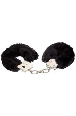 Please Be Kind! You’re Under Arrest! Black Furry Cuffs