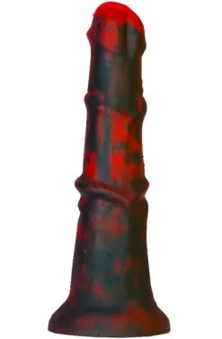 Monsterred Zirg Dragon Dildo Black-Red 25 Cm